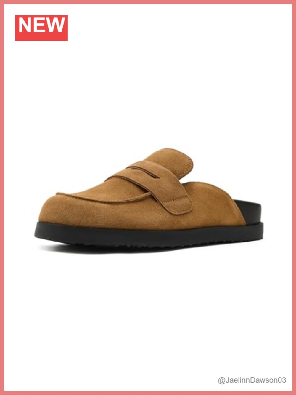 Suede Mule Loafers with Hardware – 1.5 Inch Heel